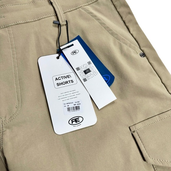 NWT Riot Empire Easy Motion Active Cargo Shorts, Size 36 - Picture 5 of 13
